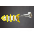 Customer Designs Color Fish Earphone Silicone Cable Tidy, Silicone Bobbin Winder
